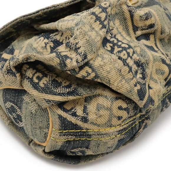 Authentic Louis Vuitton Denim Mini Pleaty Vintage Pouch Pochette Bag Monogram - Picture 10 of 14